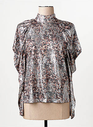 Chemisier argent ASTRID BLACK LABEL femme