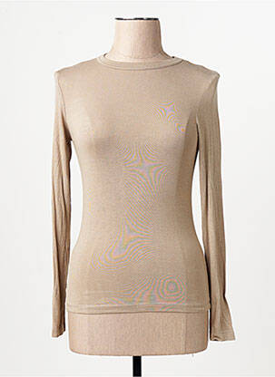 T-shirt beige MANGO femme