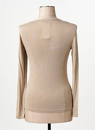 T-shirt beige MANGO femme
