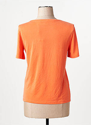 T-shirt col rond orange VILA femme