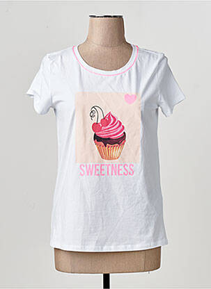 T-shirt blanc MORE & MORE femme