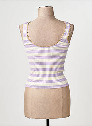 Débardeur violet MANGO femme