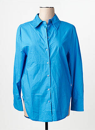 Chemisier bleu MANGO femme