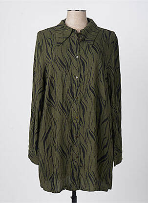 Chemisier coupe droite vert CARMAKOMA femme