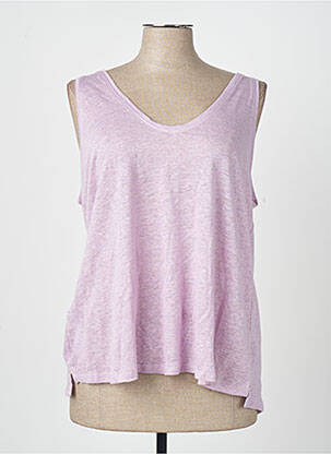 Débardeur violet MANGO femme