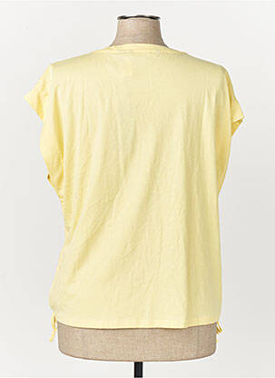 T-shirt col rond manches courtes jaune VERO MODA femme