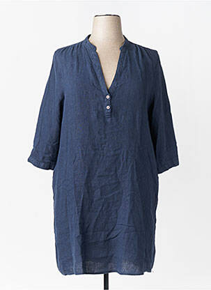 Robe mi-longue bleu DELAHAYE femme