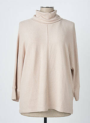 Pull col roulé beige STREET ONE femme