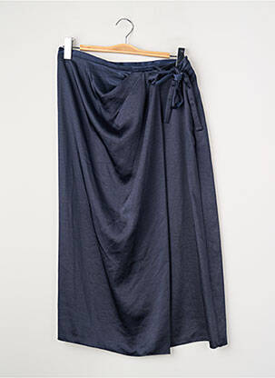 Jupe mi-longue bleu MANGO femme