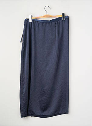 Jupe mi-longue bleu MANGO femme