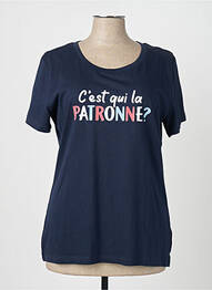 T-shirt bleu marine MONSIEUR TSHIRT femme