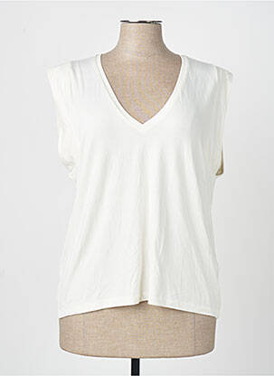 T-shirt blanc ASTRID BLACK LABEL femme