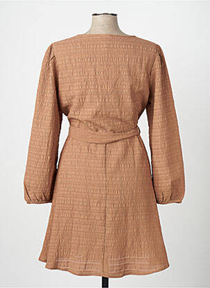 Robe courte marron JACQUELINE DE YONG femme
