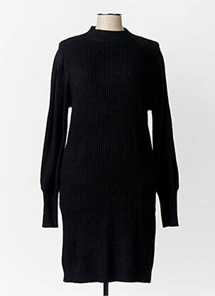 Robe pull col col montant manches longues noir ONLY femme