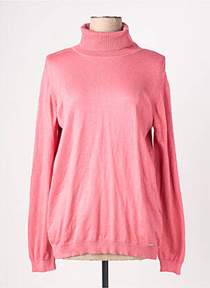 Pull col roulé rose MORE & MORE femme