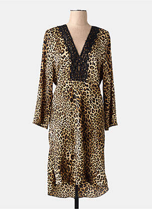 Robe mi-longue noir AMELIE & AMELIE femme