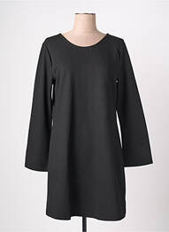 Robe mi-longue manches longues manches longues noir VILA femme