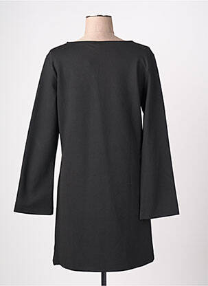 Robe mi-longue manches longues manches longues noir VILA femme