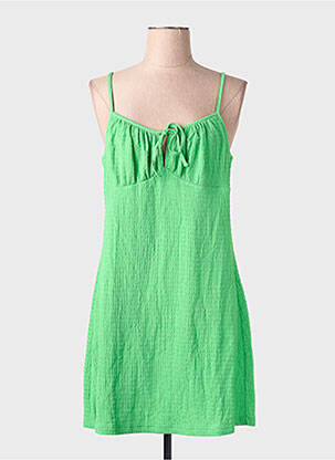Robe courte sans manche sans manche vert ONLY femme