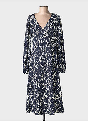 Robe longue manches longues manches longues bleu VILA femme