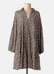 Robe mi-longue noir GARCIA femme