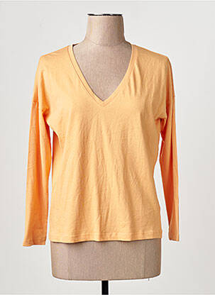T-shirt orange MANGO femme