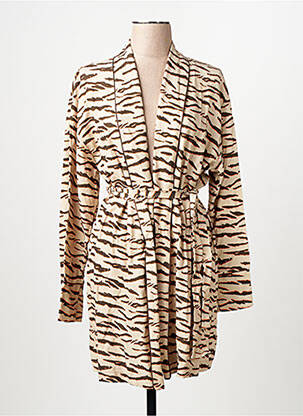 Gilet manches longues marron NOOR BY NORA GHARIB femme