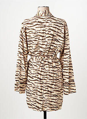 Gilet manches longues marron NOOR BY NORA GHARIB femme