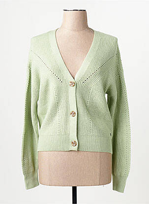 Gilet manches longues vert GARCIA femme