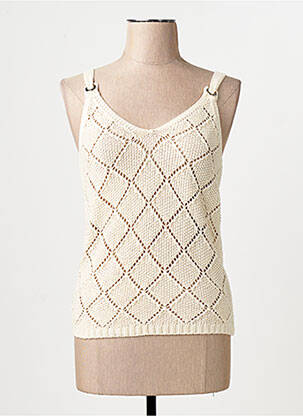 Pull beige MORGAN femme