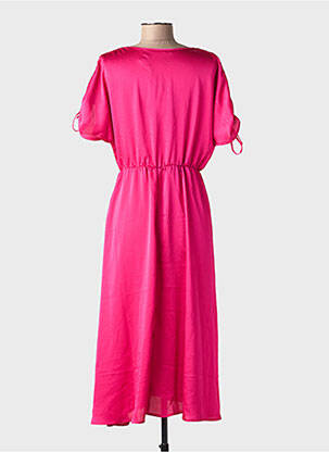 Robe courte col v rose VERO MODA femme