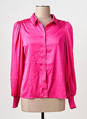 Chemisier coupe droite rose VILA femme