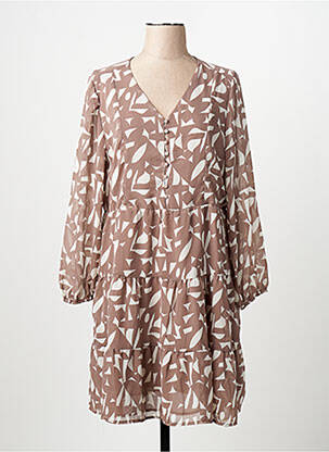 Robe mi-longue marron ZABAIONE femme