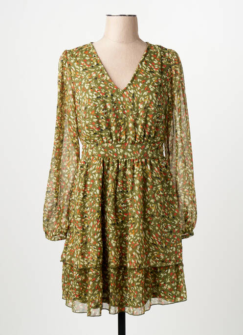 Robe longue manches longues manches longues vert ONLY femme