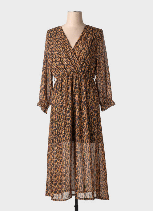 Robe longue marron ZABAIONE femme