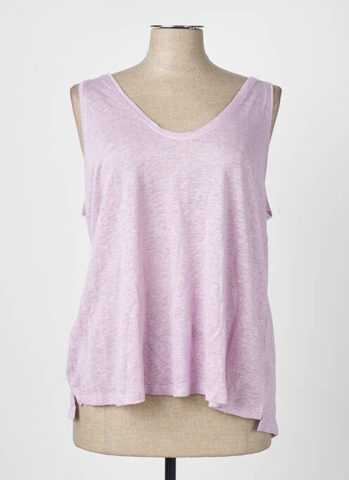 Débardeur violet MANGO femme