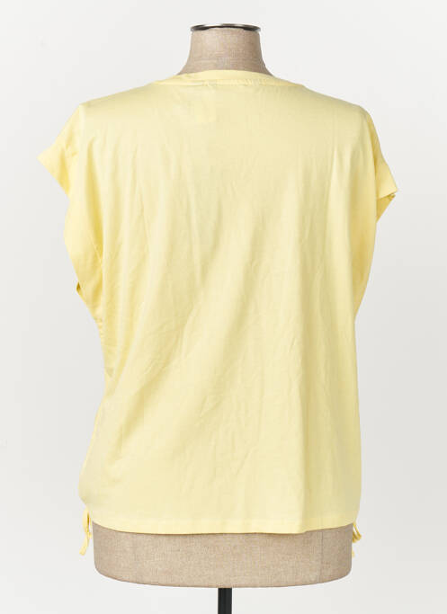 T-shirt col rond manches courtes jaune VERO MODA femme