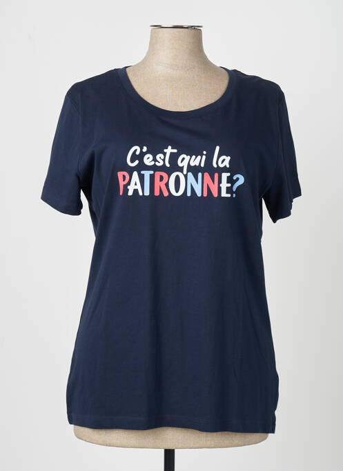 T-shirt bleu marine MONSIEUR TSHIRT femme