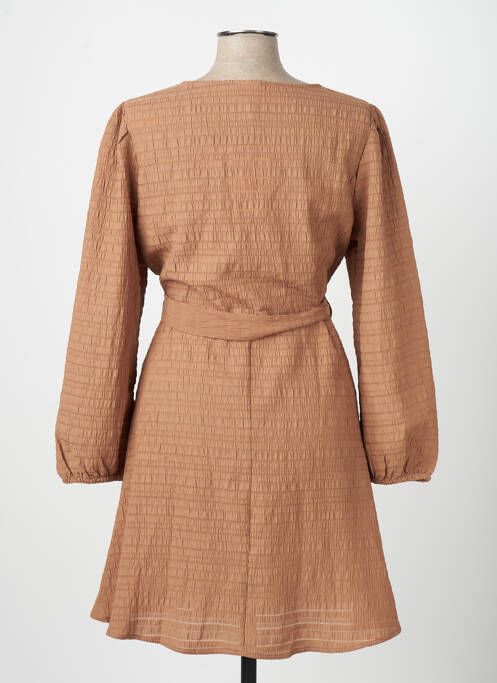 Robe courte marron JACQUELINE DE YONG femme