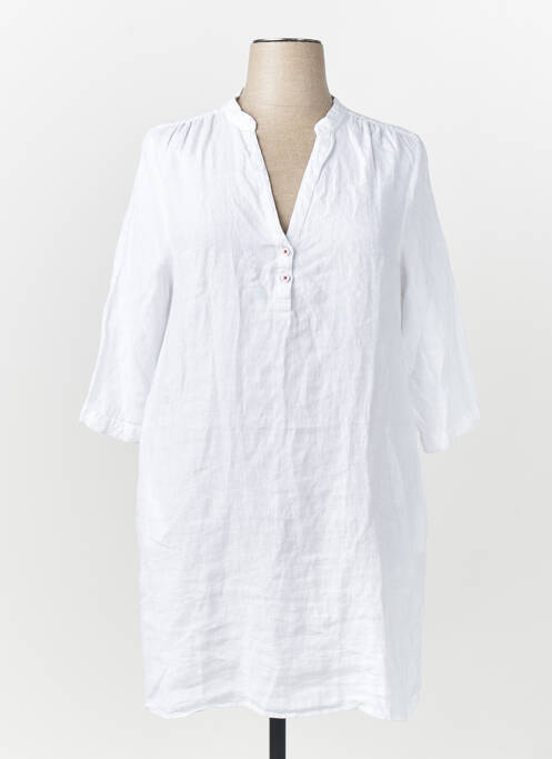 Robe mi-longue blanc DELAHAYE femme
