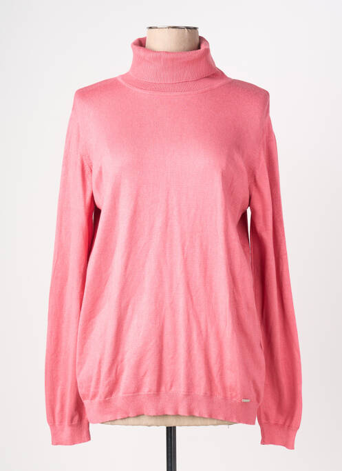 Pull col roulé rose MORE & MORE femme