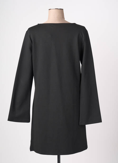 Robe mi-longue manches longues manches longues noir VILA femme