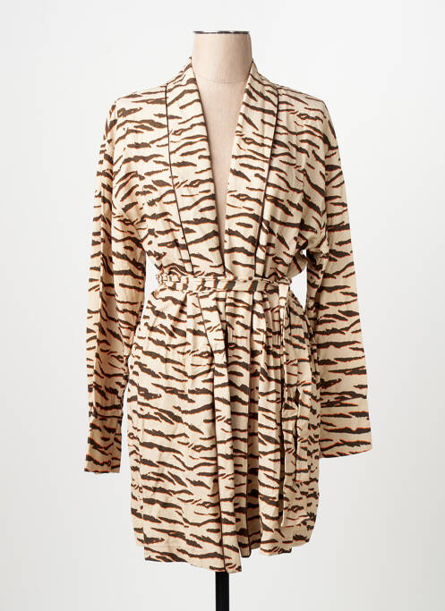 Gilet manches longues marron NOOR BY NORA GHARIB femme