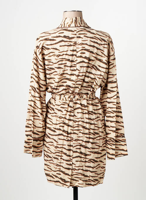 Gilet manches longues marron NOOR BY NORA GHARIB femme
