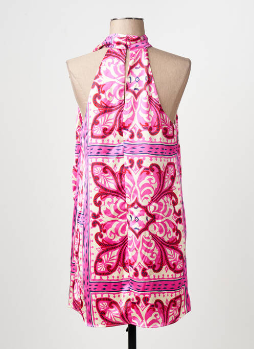 Robe courte rose MANGO femme