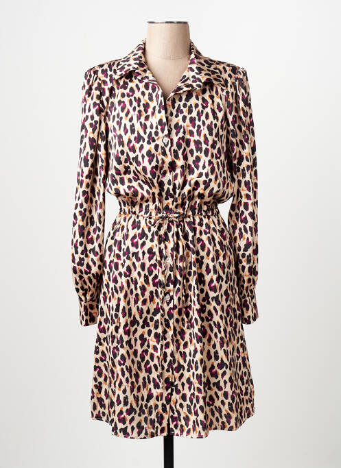 Robe mi-longue violet AMELIE & AMELIE femme