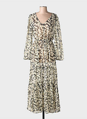 Robe longue noir MANGO femme