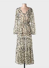 Robe longue noir MANGO femme