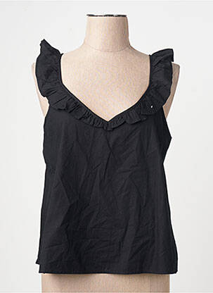 Blouse col v sans manche noir VERO MODA femme