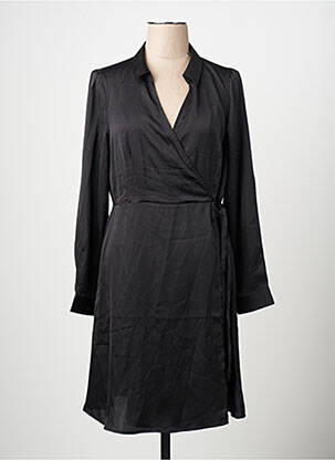 Robe mi-longue manches longues manches longues noir VERO MODA femme